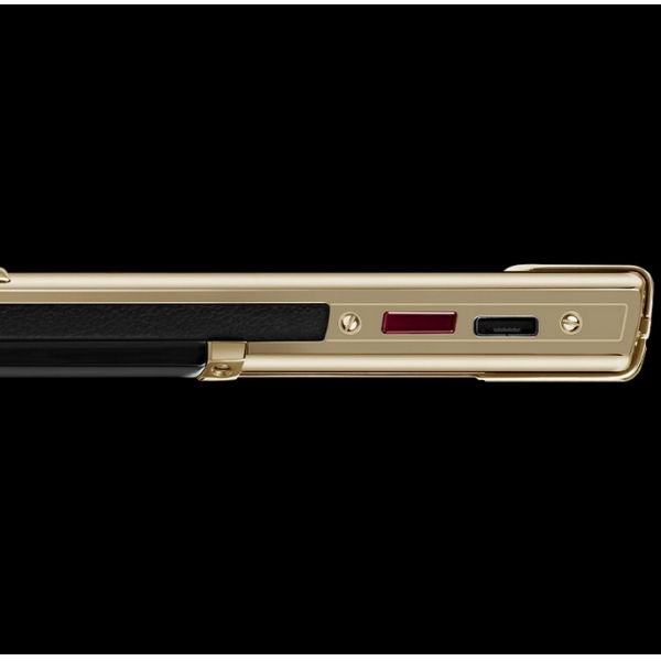 Vertu Signature YELLOW GOLD BLACK CERAMIC 2GB RAM 16GB ROM luxury Phone
